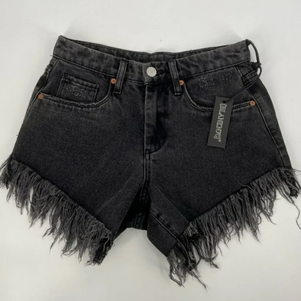 Blanknyc Fringe Cutoff Vintage Black Shorts